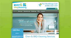 Desktop Screenshot of ovenbbqcleaning.com.au